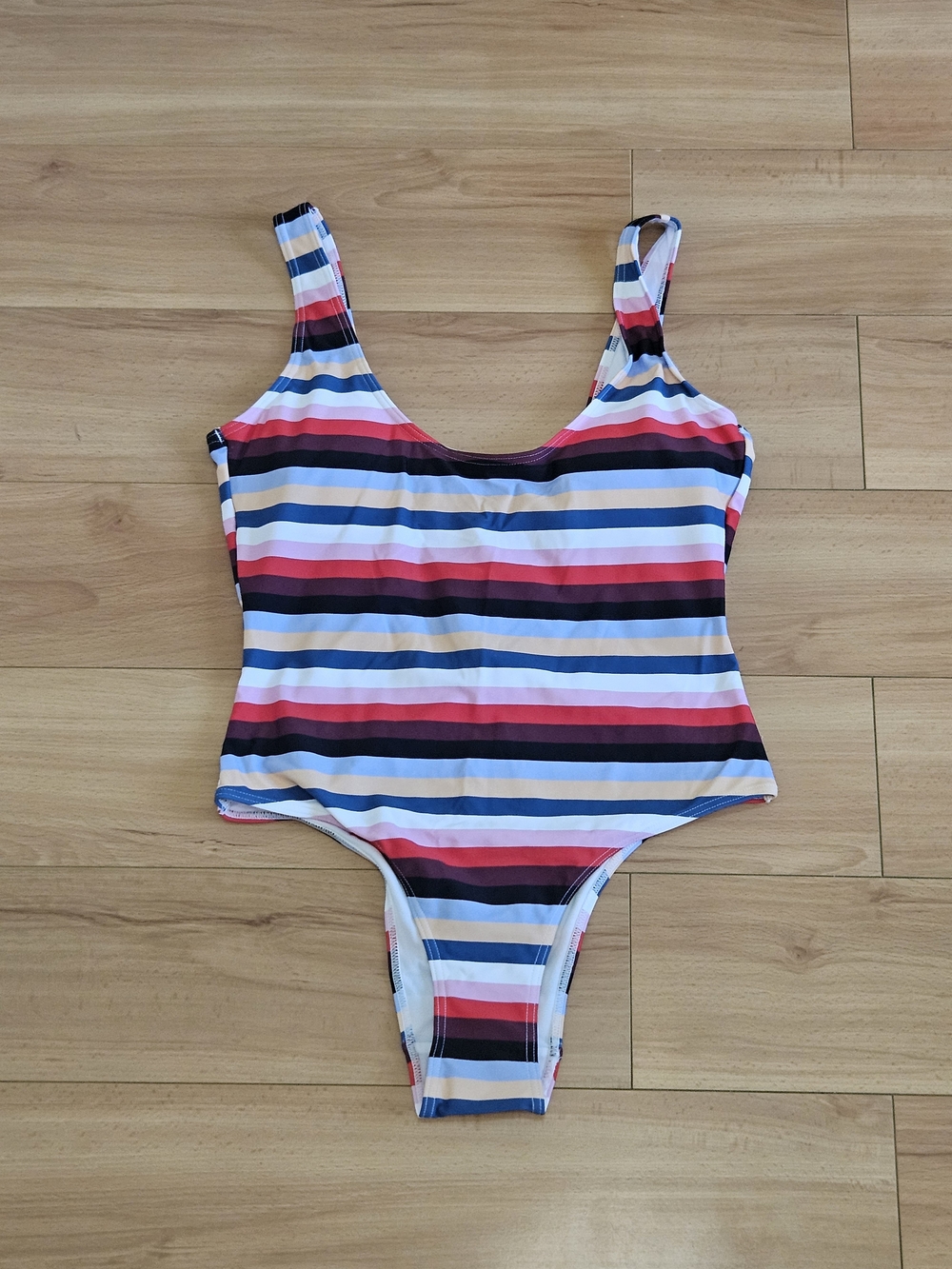 Striped One-Piece Swimsuit - Multi